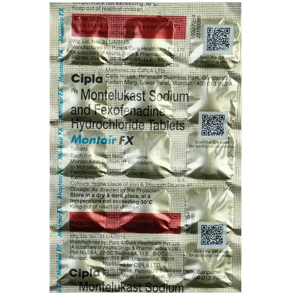 montair fx tablet 15's